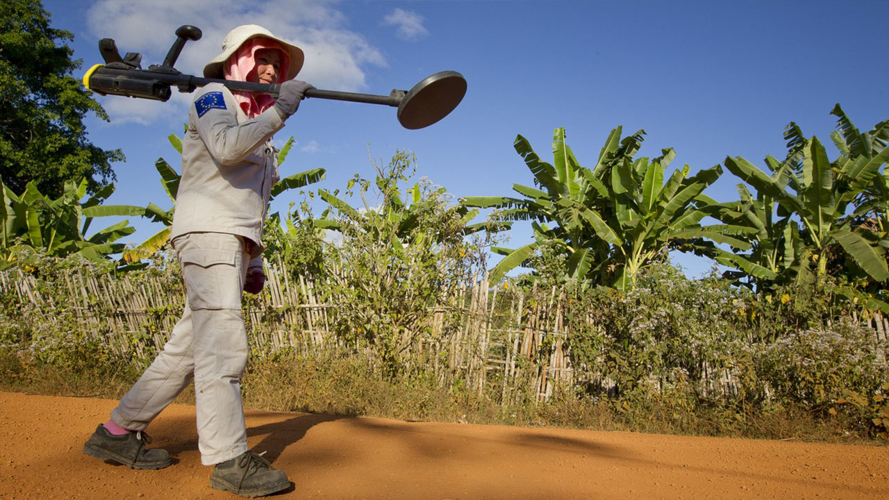 Démineuse formée par HI