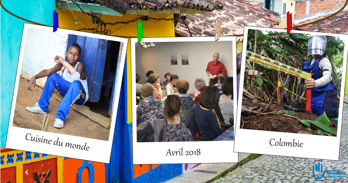 Photo du repas pendant la cuisine du monde en mars 2018; }}
